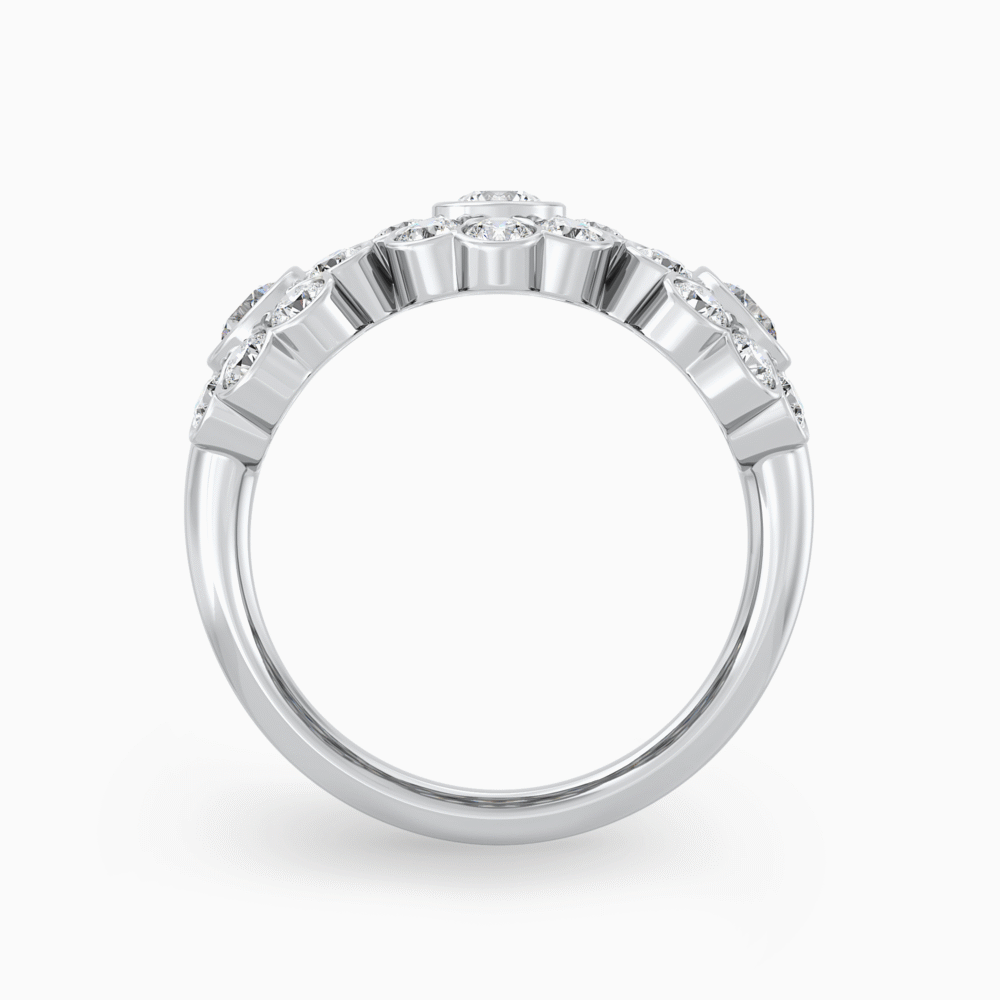 Vintage Daisy Trilogy Diamond Ring 2