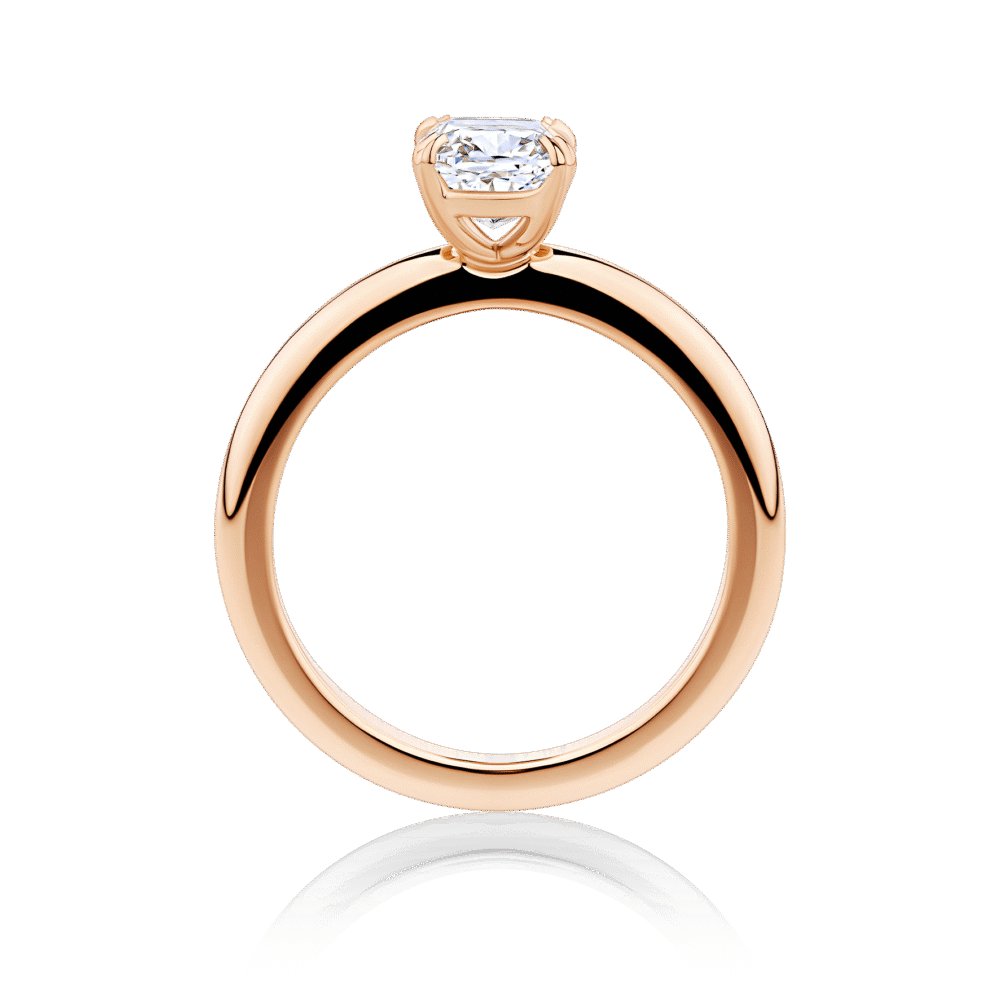 Waratah Cushion 18ct Rose Gold