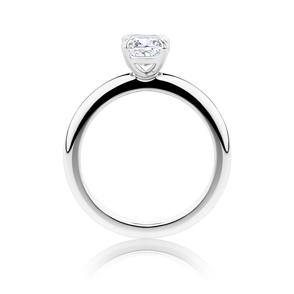 Waratah Cushion 18ct White Gold