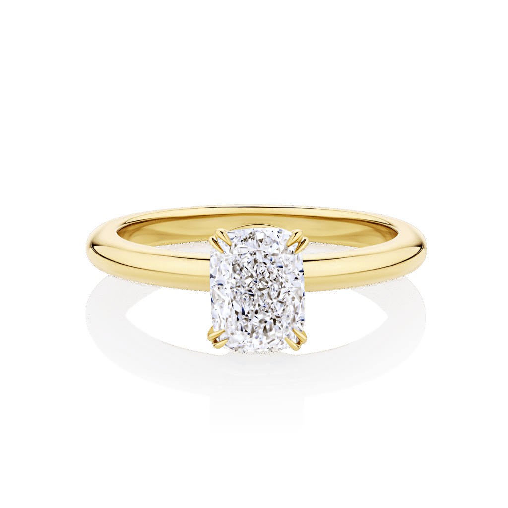 Waratah Cushion yellow gold top
