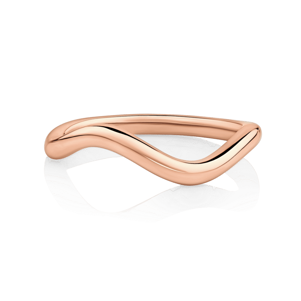 Waratah Flow Rose Gold Wedding Ring
