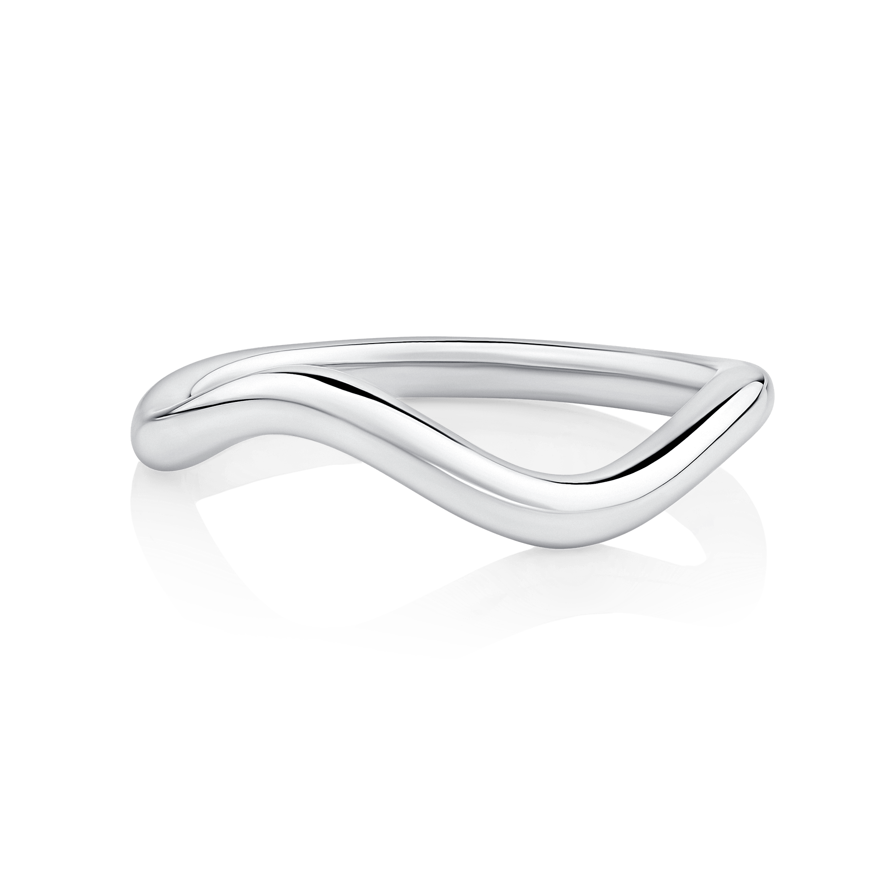 Waratah Flow White Gold Wedding Ring