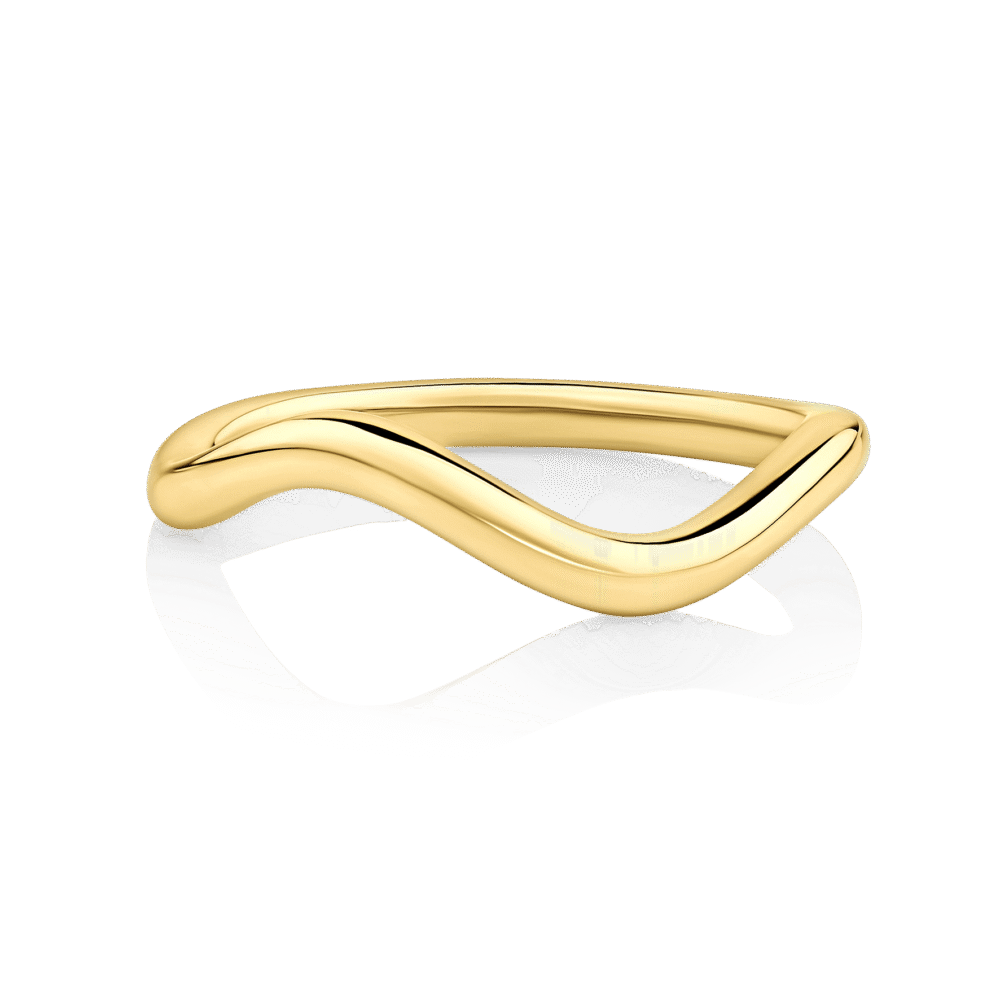 Waratah Flow Yellow Gold Wedding Ring