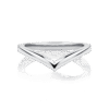 Waratah Peaked White Gold Wedding Ring