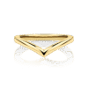 Waratah Peaked Yellow Gold Wedding Ring