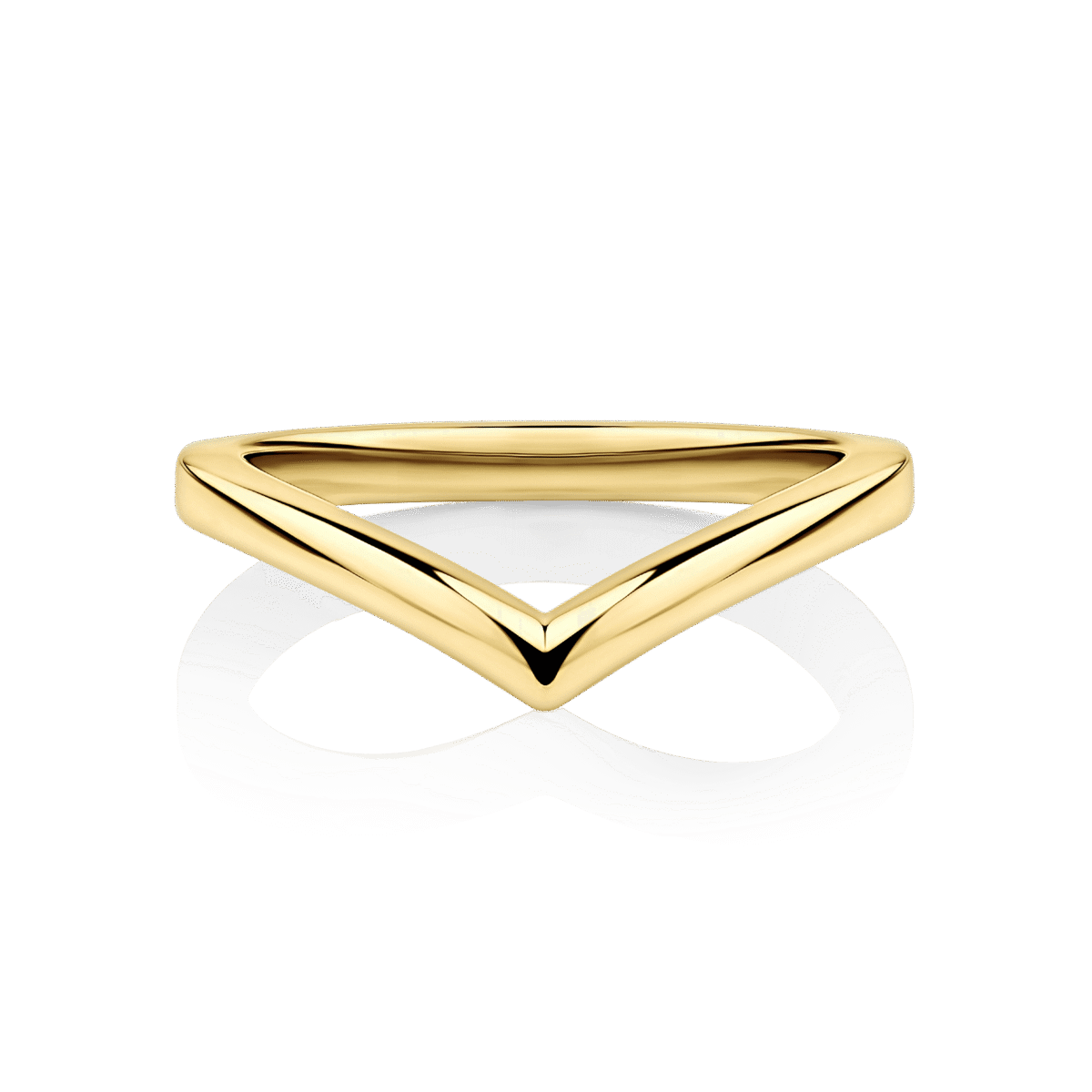 Waratah Peaked Yellow Gold Wedding Ring