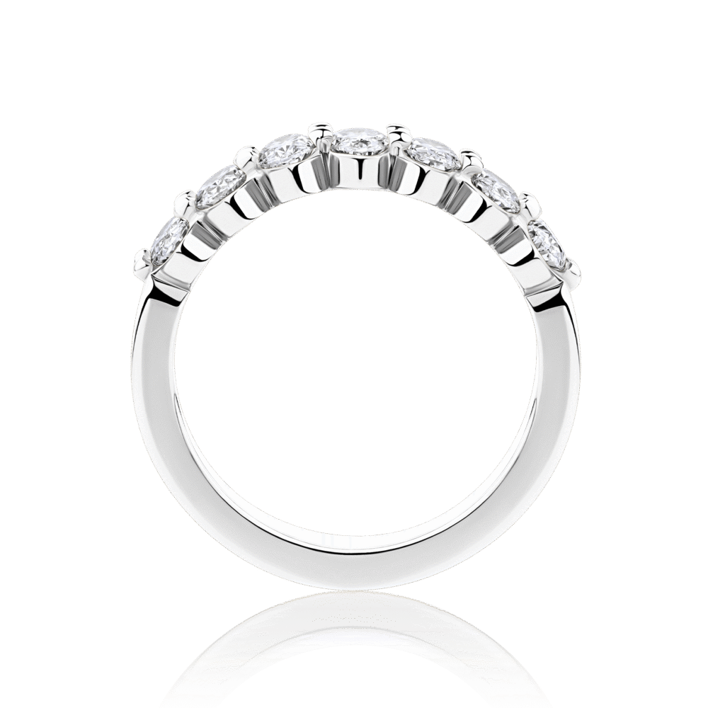 Daydream Oval Grande white gold side