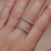 Eden yellow gold and white gold wedding ring