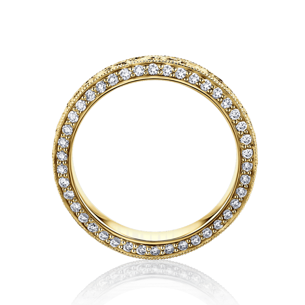 Elizabeth Yellow Gold diamond side