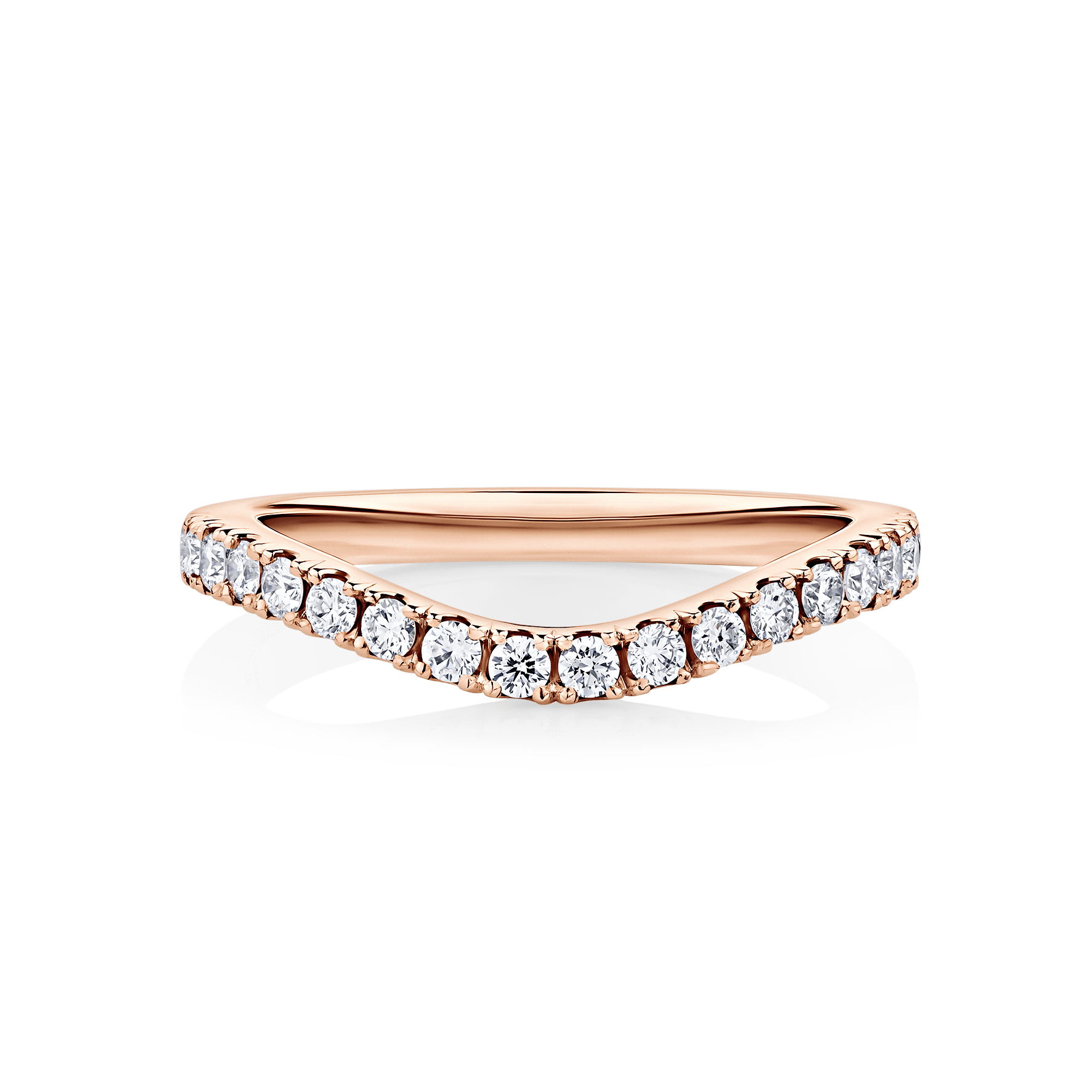 Hamilton Wave Rose gold front