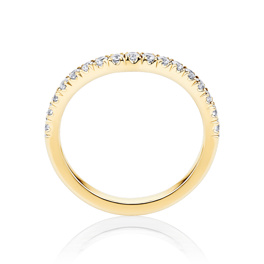 Hamilton Wave Standard yellow gold side