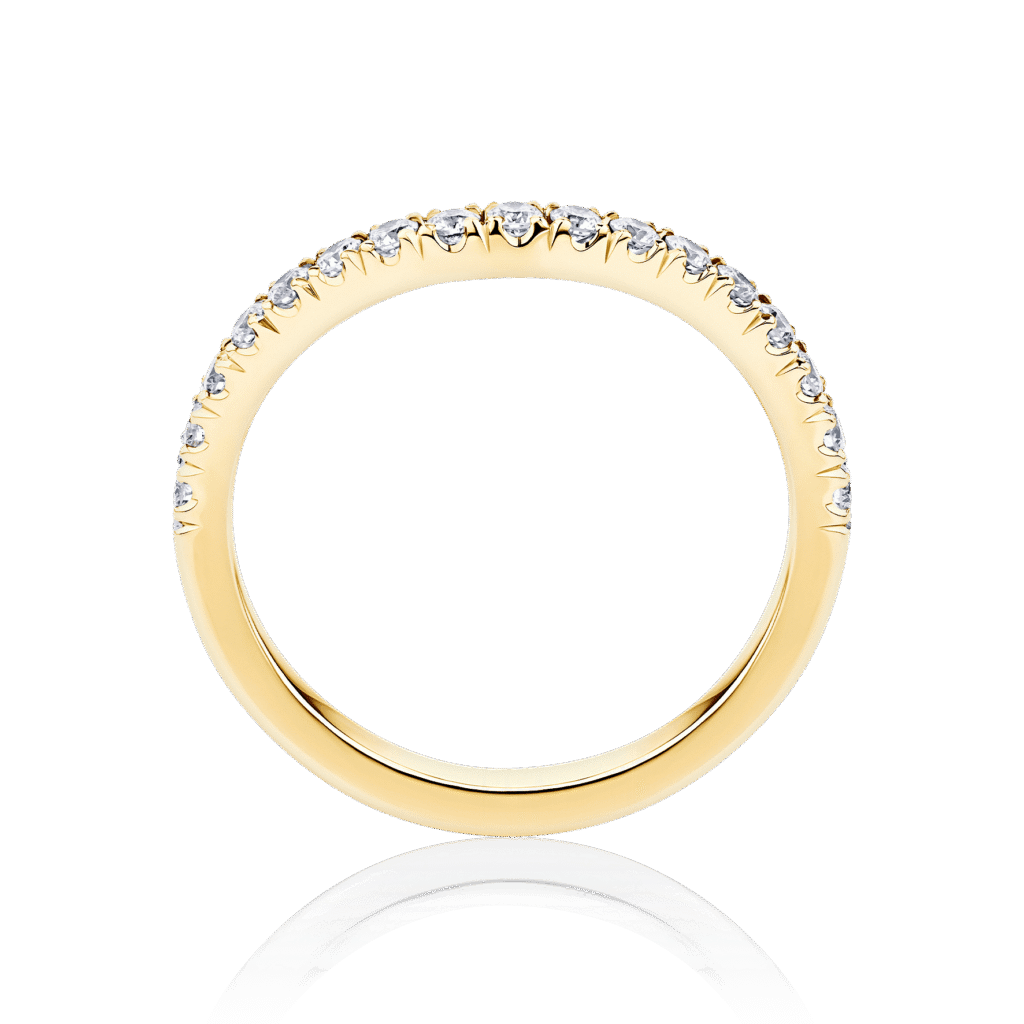 Hamilton Wave Standard yellow gold side