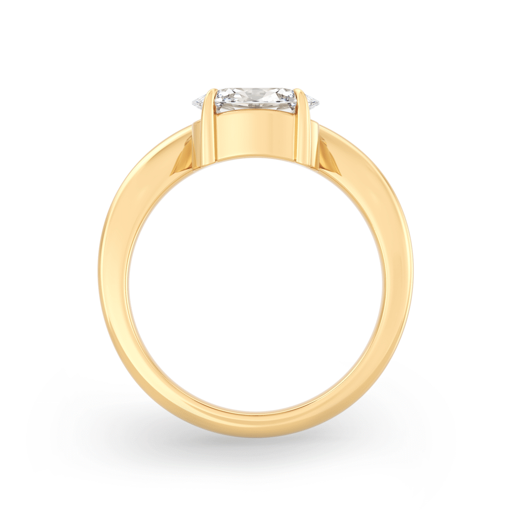 Lomandra Oval Yellow Gold
