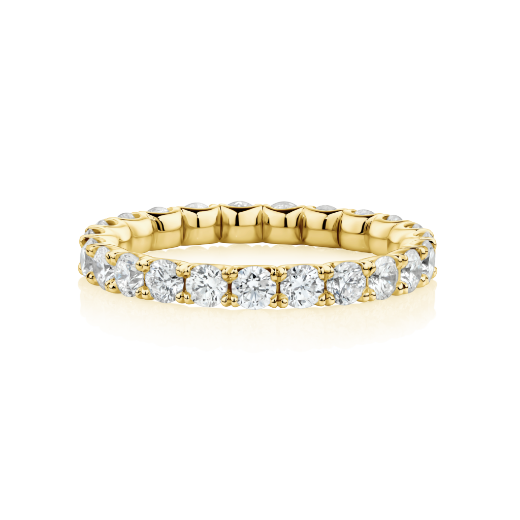 Maria Eternity Yellow Gold Front