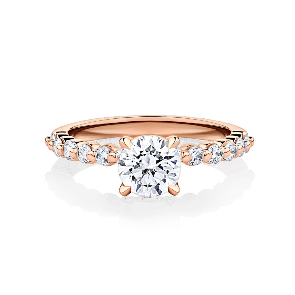 Poinciana Reverie rose gold top