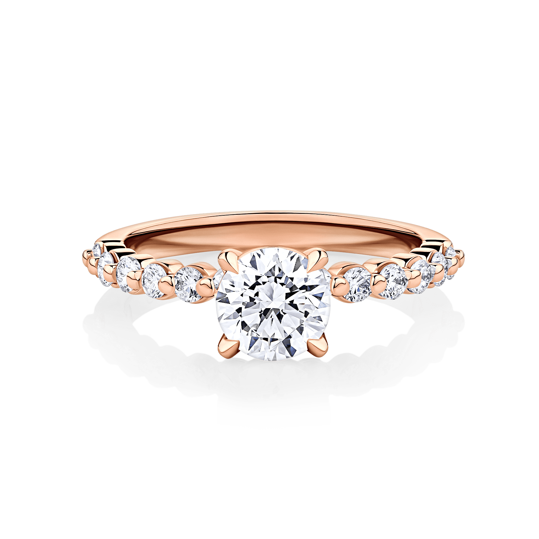 Poinciana Reverie rose gold top