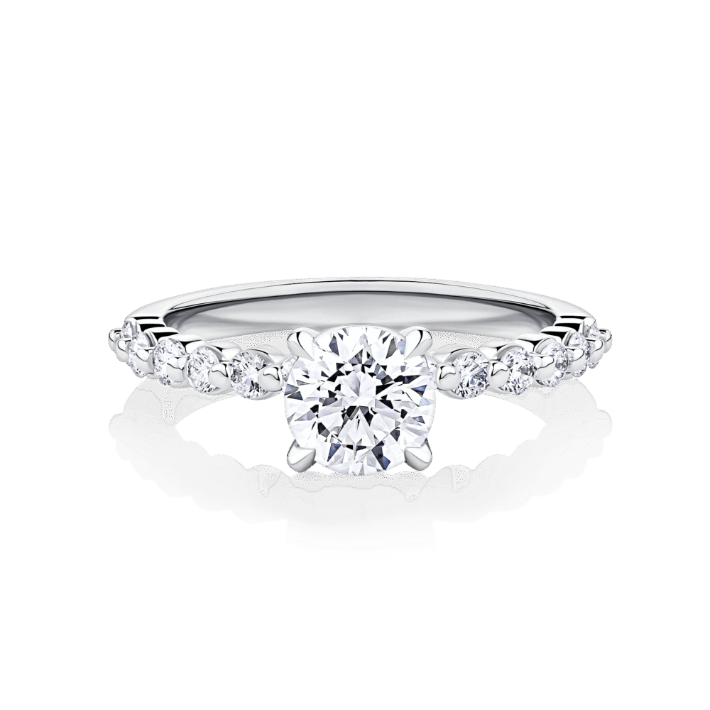 Poinciana Reverie white gold top