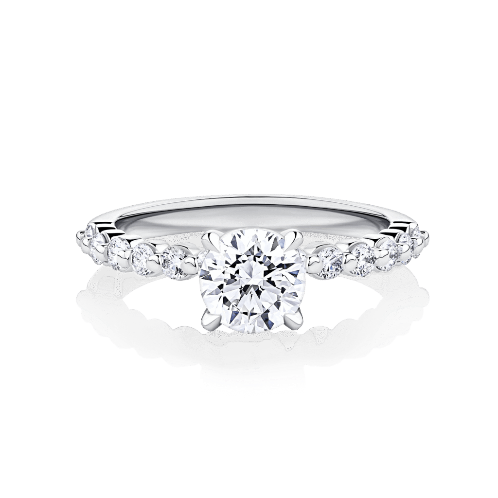 Poinciana Reverie white gold top