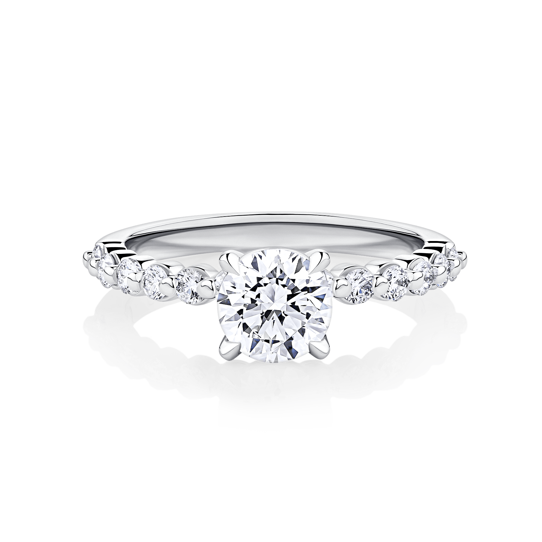 Poinciana Reverie white gold top