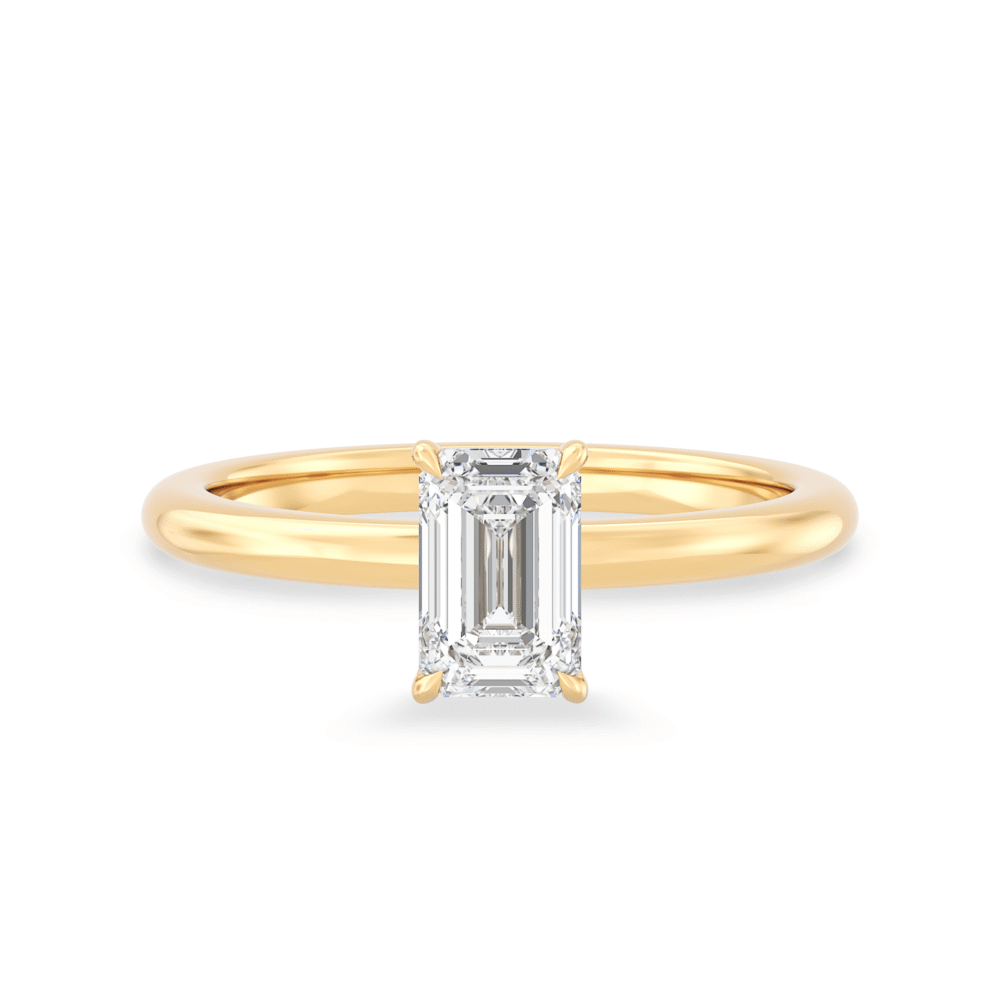 Waratah Emerald North South Portrait Orient Yellow Gold