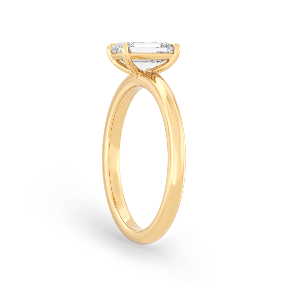 Waratah Emerald North South Portrait Orient Yellow Gold