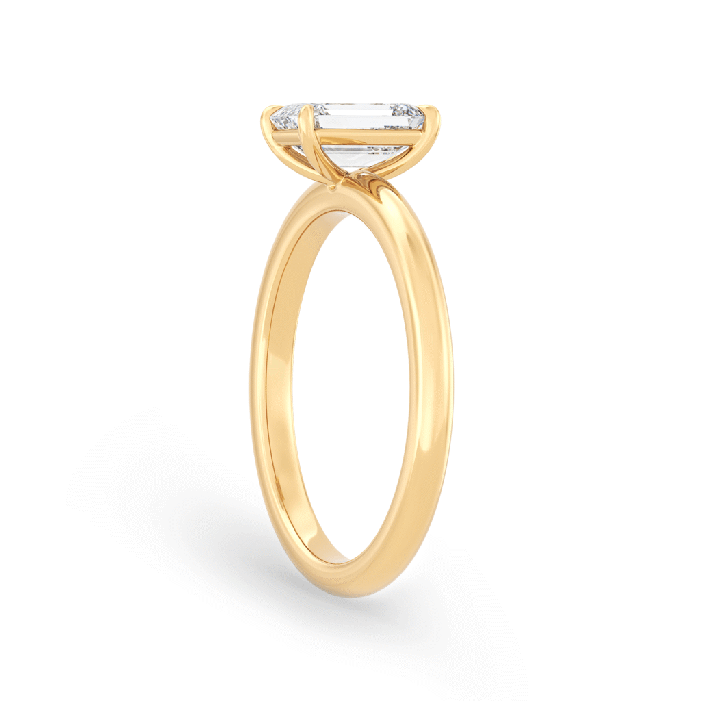 Waratah Emerald North South Portrait Orient Yellow Gold