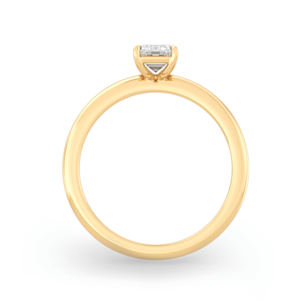 Waratah Emerald North South Portrait Orient Yellow Gold