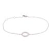 circle of life diamond bracelet white gold