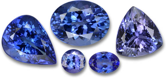 Tanzanite cut stones
