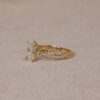 Twisted Diamond Band Yellow Gold Ring 3
