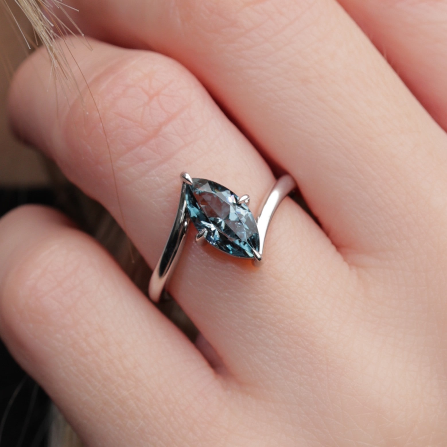 Eucalypt White Gold Synthetic Spinel