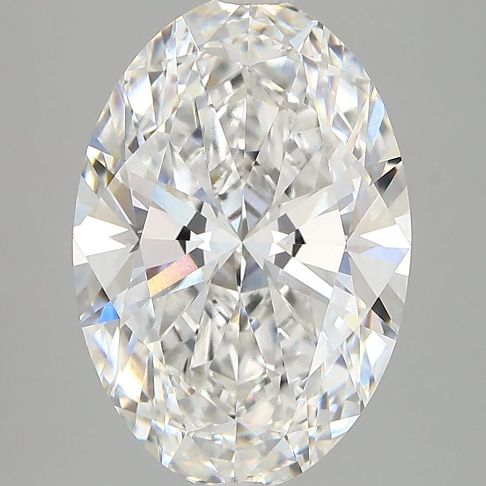 5.47 Carat E VVS2 Oval Lab Diamond