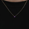 Amethyst birthstone pendant