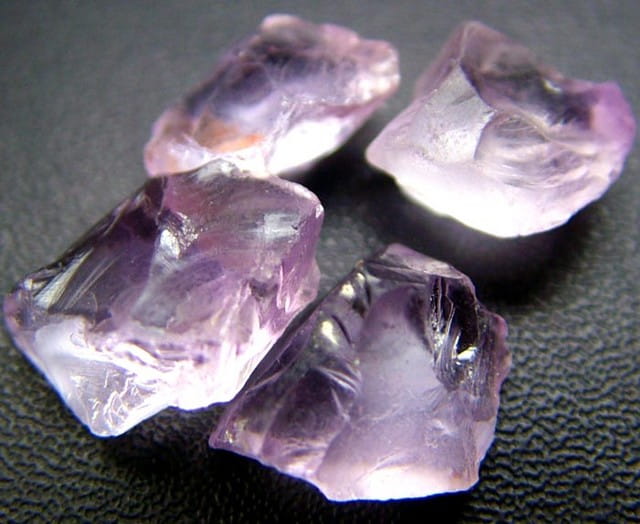 rose de france amethyst raw