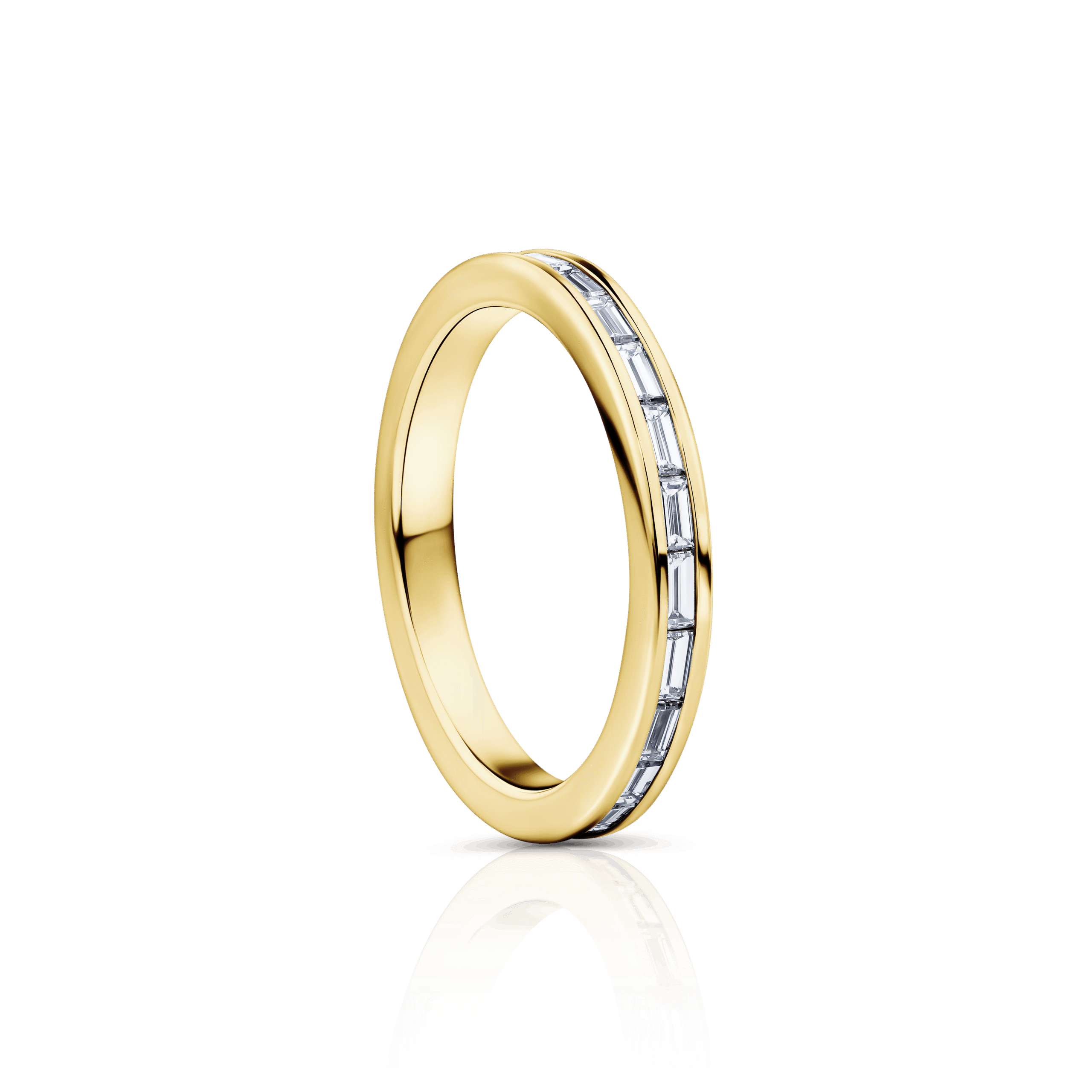 Fraser Baguettes Yellow Gold side