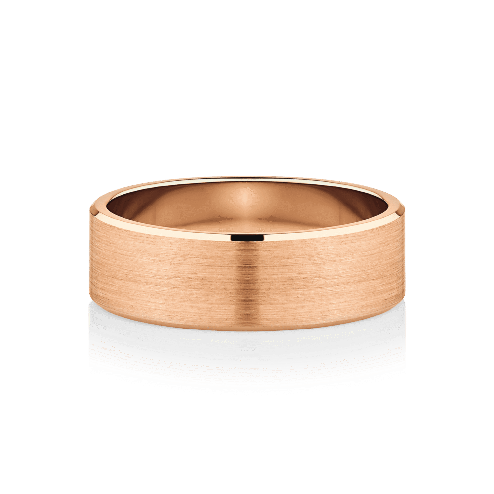 Lennox Rose Gold Mens Wedder