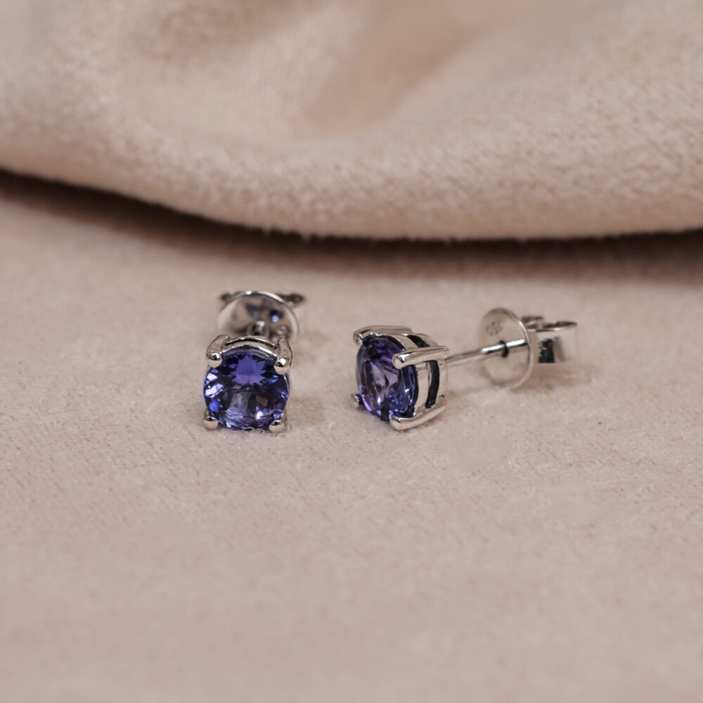 Tanzanite Stud Earrings