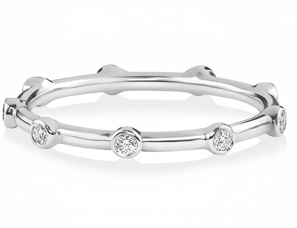 Helena White Gold Lab Diamond Women's Wedding Ring