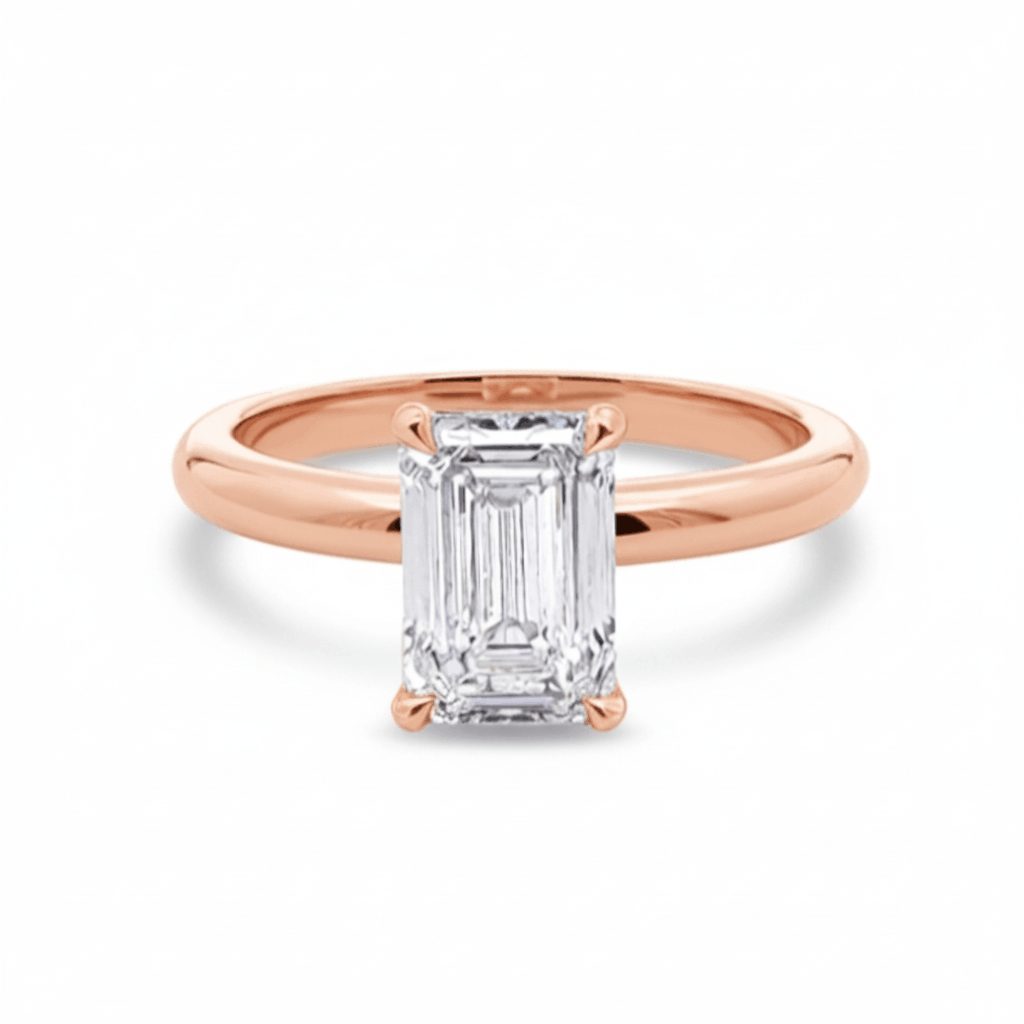 Waratah Emerald 18ct Rose Gold