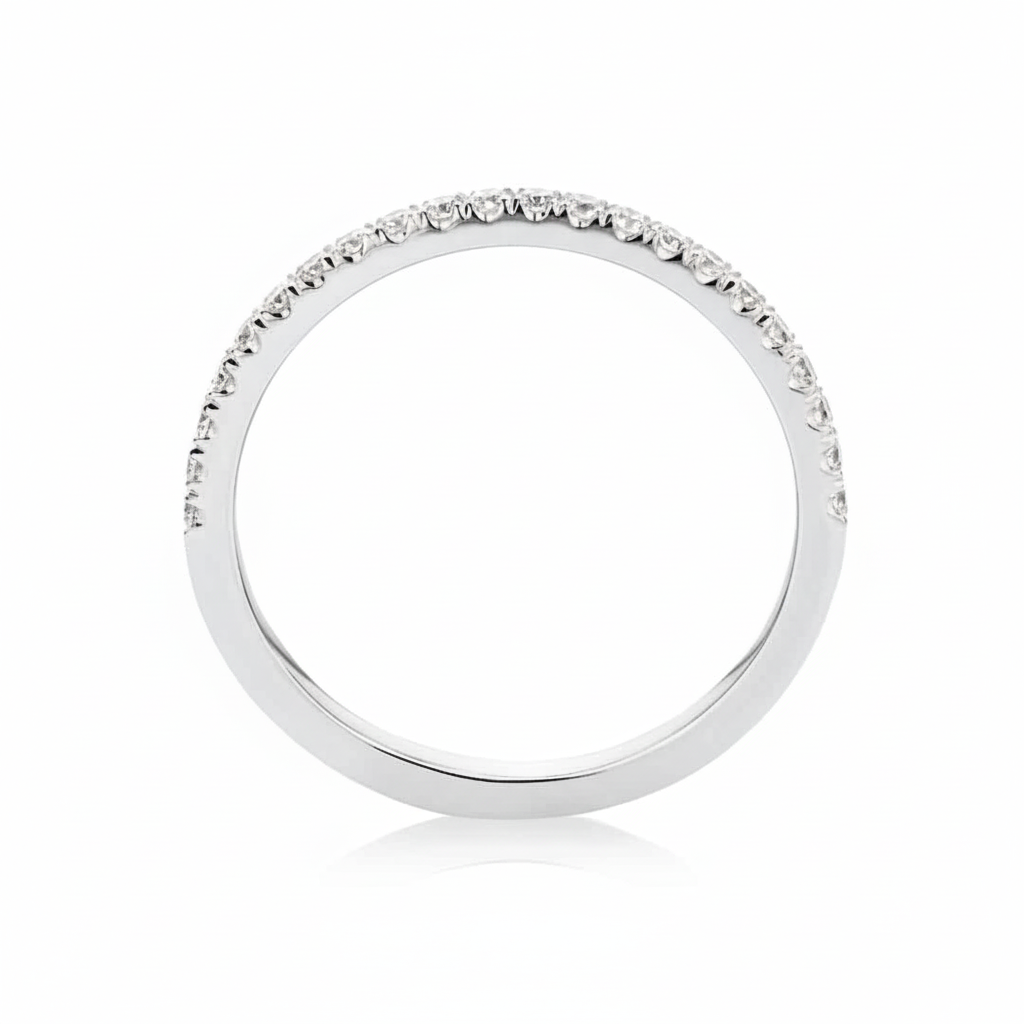 hamilton petite white gold side view